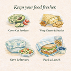 Natural Beeswax Wraps | Reusable Food Storage | Set of 3 Medium