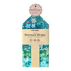 Natural Beeswax Wraps | Reusable Food Storage | Set of 3 Medium