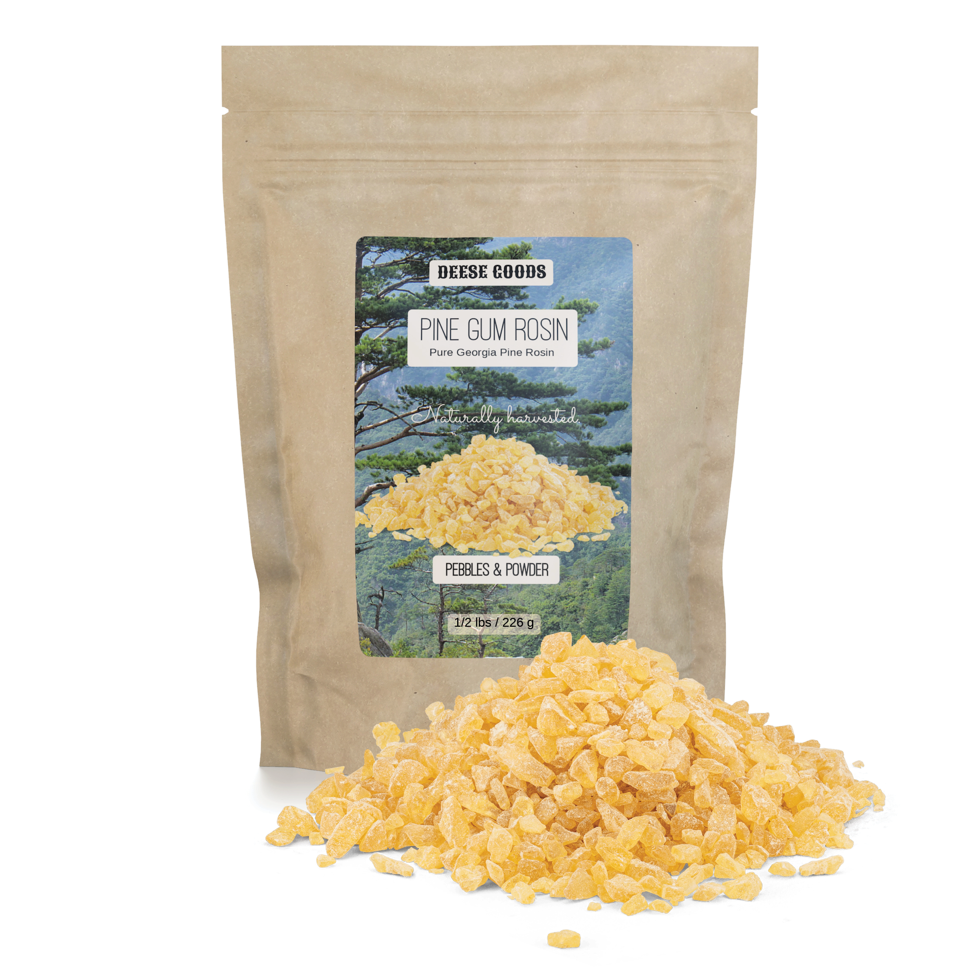 Pine Rosin — Pebbles & Powder
